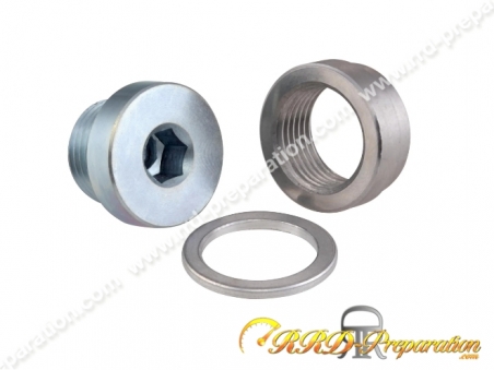 Kit Bouchon Et écrou M12 X 1,25 En Acier Inox S304 Pour Sonde Lambda - Installation étanche Et Facile