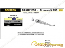 Silencieux d'échappement ARROW PRO-RACE pour collecteur d'origine sur BRIXTON SAXBY 250 / CROMWELL 250 de 2019 à 2020