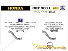 Raccord ARROW pour silencieux X-KONE pour HONDA CRF 300 L de 2021 à 2023