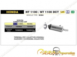 Silencieux d'échappement ARROW SONORA sur collecteur ORIGINE pour HONDA NT1100 à NT1100 DCT de 2022 à 2023