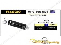 Silencieux d'échappement ARROW URBAN pour PIAGGIO MP3 400 RST / LT de 2007 à 2011