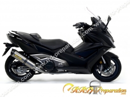 Silencieux ARROW RACE TECH pour collecteur ARROW sur maxi scooter Kymco AK 550 de 2017 à 2020