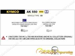 Kit silencieux d'échappement avec raccord ARROW URBAN pour KYMCO AK 550 de 2017 à 2020