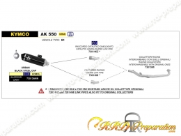 Ligne d'échappement complète ARROW URBAN pour KYMCO AK 550 de 2017 à 2020