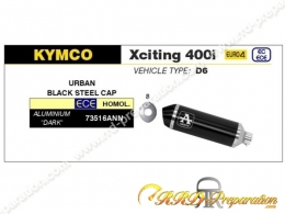 Kit silencieux d'échappement avec raccord ARROW URBAN pour KYMCO XCITING 400I de 2017 à 2018