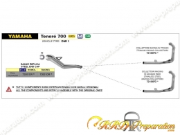Ligne d'échappement complète ARROW DAKAR REPLICA pour YAMAHA TENERÉ 700 de 2021 à 2023