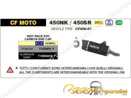 Silencieux d'échappement INDY RACE EVO ARROW pour CF MOTO 450NK / 450SR à partir de 2023