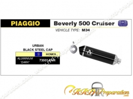 Silencieux d'échappement ARROW URBAN pour PIAGGIO BEVERLY 500/400 CRUISER, TOURER... et APRILIA SCARABEO 400/500 ...