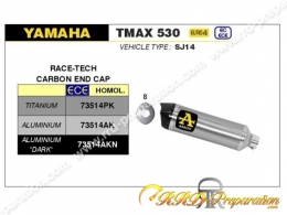 Silencieux d'échappement ARROW RACE-TECH pour YAMAHA TMAX 530de 2017 à 2019 et 560 de 2020 à 2021
