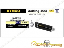 Silencieux d'échappement ARROW RACE-TECH pour KYMCO XCITING 400I de 2017 à 2018