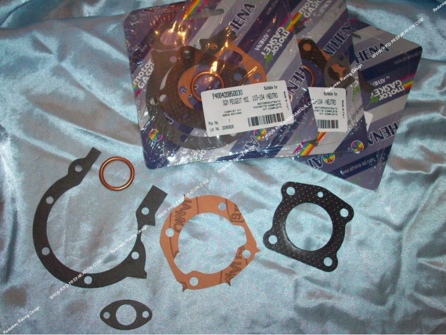 Pack completo de juntas ATHENA racing para Peugeot 103 / 102 aire Ø40mm 50cc 2 transfers admision en cilindro