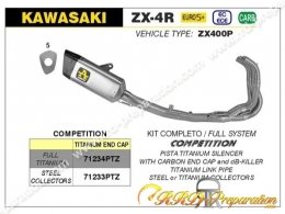 Ligne complète COMPETITION ARROW pour KAWASAKI ZX-4R à partir de 2024