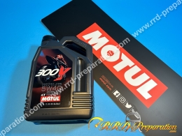 Huile moteur 100% synthèse 5W40 MOTUL 300V Road Racing 4 temps 1 ou 4 Litres au choix