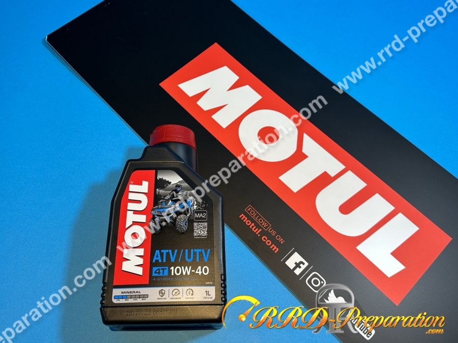 Huile moteur minérale 10W40 4T MOTUL ATV UTV 4 temps 1 ou 4 Litres au choix