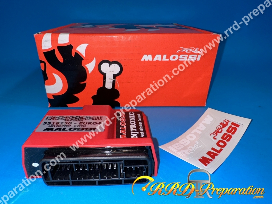 Boîtier de reprogrammation moteur MALOSSI 80cc pour PIAGGIO LIBERTY IGET, ZIP, VESPA PRIMAVERA, SPRINT, 50 4T EURO 4