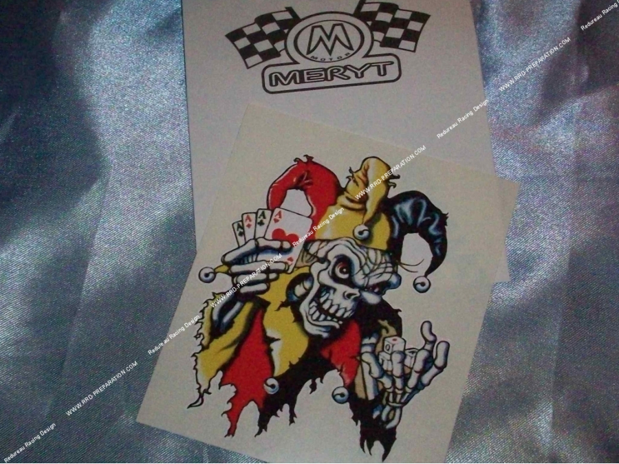 Sticker MERYT DEVIL JOKER OF DEATH 8.2 X 6.9cm