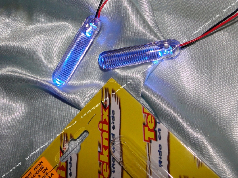 Pair of 2 TEKNIX mini neon lights with blue led