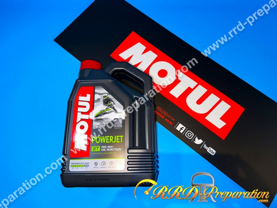 Huile moteur MOTUL POWERJET 2T semi Synthèse 2 temps 4L