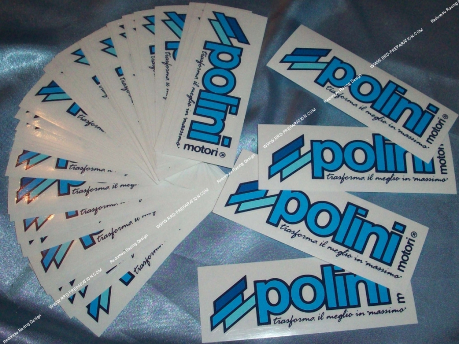 POLINI sticker 12 X 4cm blue line adhesive