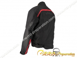 Blouson moto TRENDY HIEMS noir ou noir / rouge taille au choix