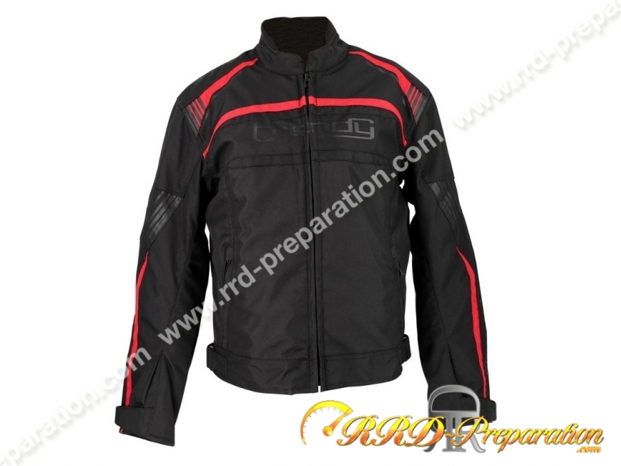 Blouson moto TRENDY HIEMS noir ou noir / rouge taille au choix