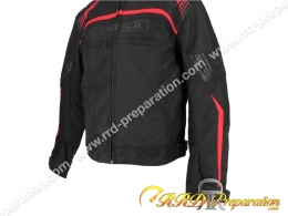 Blouson moto TRENDY HIEMS noir ou noir / rouge taille au choix