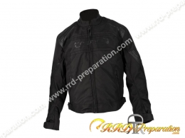 Blouson moto TRENDY HIEMS noir ou noir / rouge taille au choix