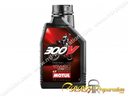 Huile moteur 100% synthèse 15W60 MOTUL 300V Road Racing 4 temps 1 ou 4 Litres au choix