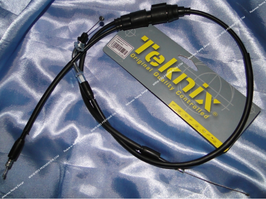 Cable acelerador / gas TEKNIX con funda para MBK X-POWER y YAMAHA TZR 50cc