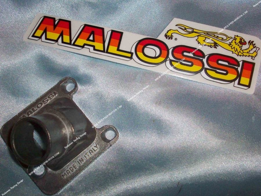 Pipe droite Ø15 ou 19mm pour boite à clapets MALOSSI sur MBK 51 / Peugeot 103