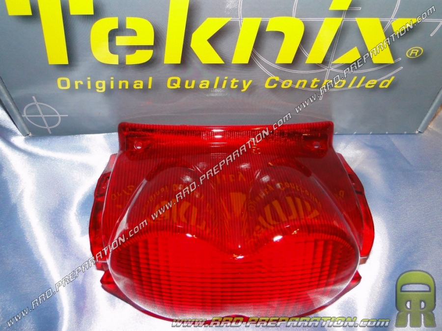 Lente de luz trasera roja TEKNIX para scooter MBK OVETTO / YAMAHA NEO'S