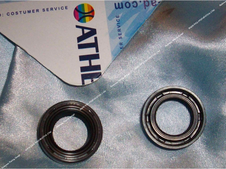 2 reinforced ATHENA Racing crankshaft oil seals for PEUGEOT Fox / HONDA Wallaroo