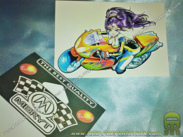 Sticker MERYT WOMAN motorcycle 12cm