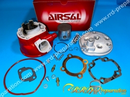 Kit 70cc AIRSAL Xtrem rouge Ø47,6mm (course 40mm, axe de 12mm) minarelli horizontal liquide (nitro, aerox, ...)