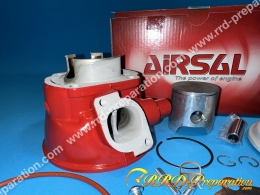 Kit 70cc AIRSAL Xtrem rouge Ø47,6mm (course 40mm, axe de 12mm) minarelli horizontal liquide (nitro, aerox, ...)