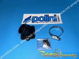 Pipe d'admission POLINI souple carburateur 17,5 à 21mm scooter PIAGGIO / GILERA (Typhoon, nrg...)