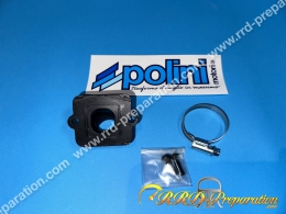 Pipe d'admission POLINI souple carburateur 17,5 à 21mm scooter PIAGGIO / GILERA (Typhoon, nrg...)