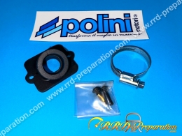 Pipe d'admission POLINI souple carburateur 17,5 à 21mm scooter PIAGGIO / GILERA (Typhoon, nrg...)