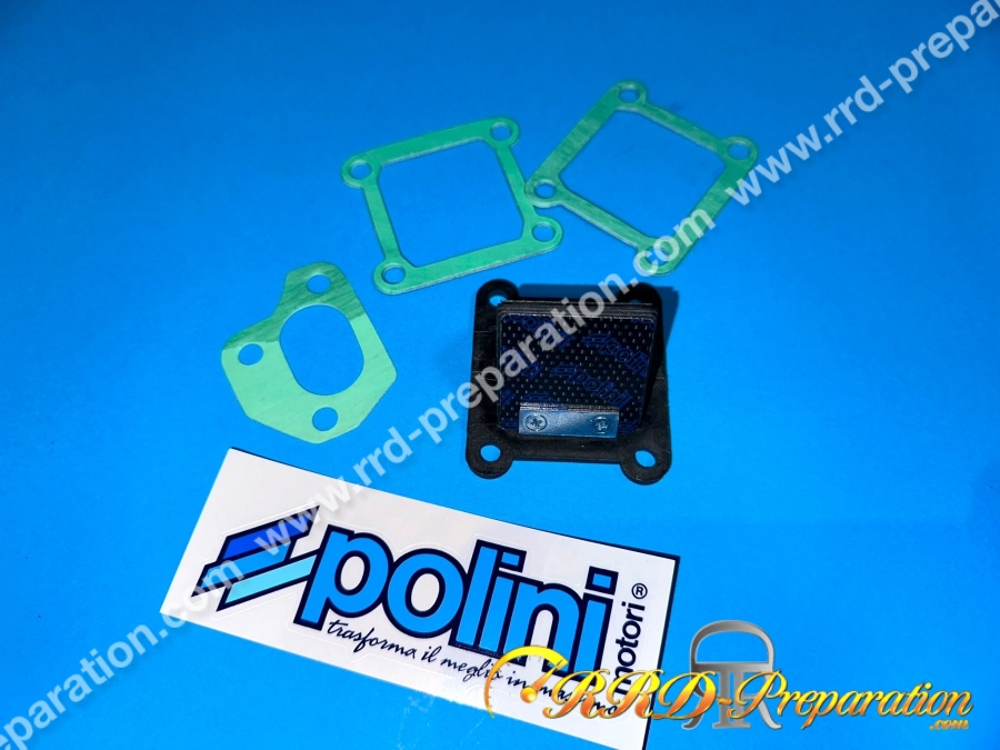 Clapets RACING pour carters POLINI MBK 51 / PEUGEOT 103 Support incorporé