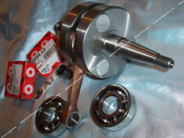 Crankshaft + bearings ATHENA Hyper Racing race 39mm (Ø20mm silks) for mécaboite minarelli am6 engine