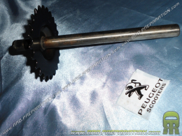 Original PEUGEOT bottom bracket axle with 28 teeth Ø16mm for PEUGEOT 103 sp, mvl, vogue, mv and MBK, 51,...