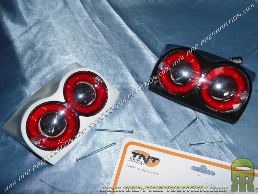 Luz trasera transparente TNT led para booster después de 2004