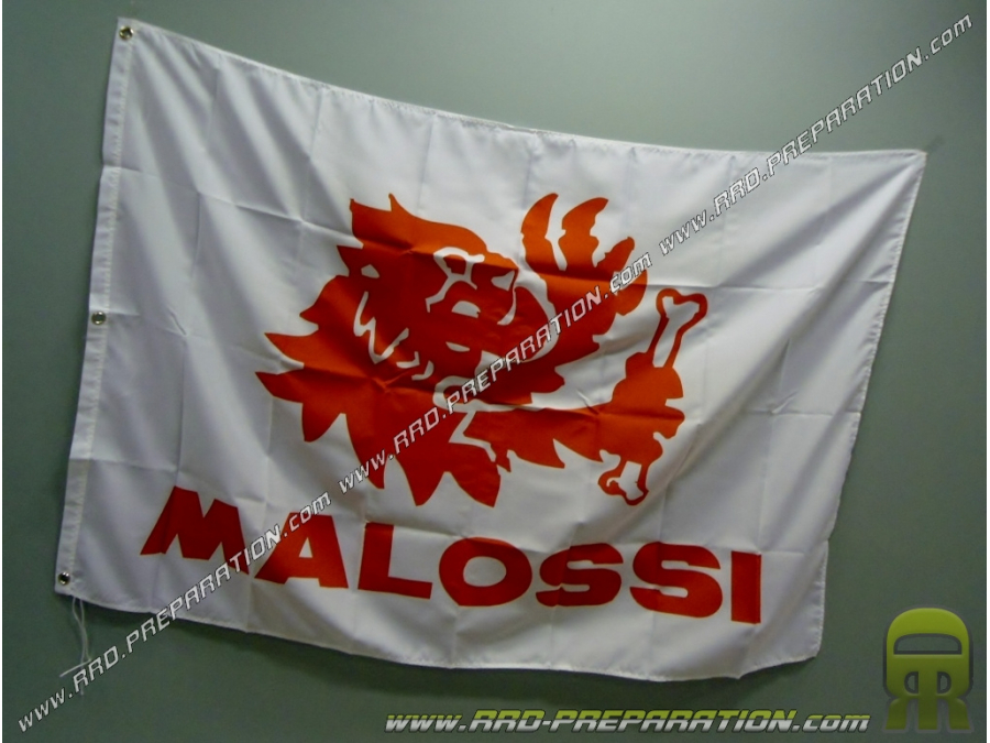 MALOSSI bandera blanca/roja 98 X 135cm