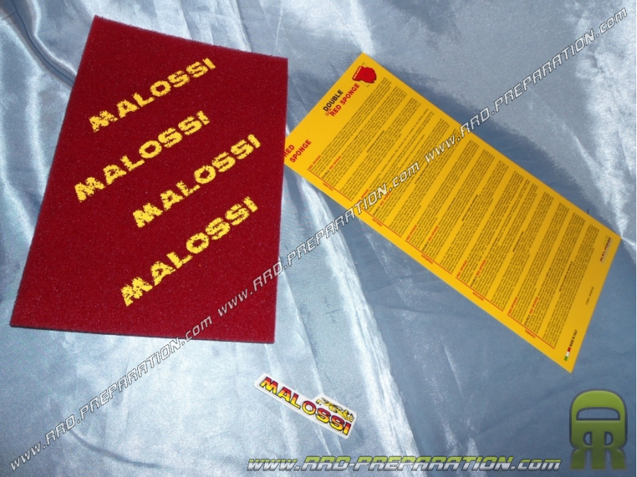 MALOSSI double layer competition air filter foam 21X29.5cm (to be cut)