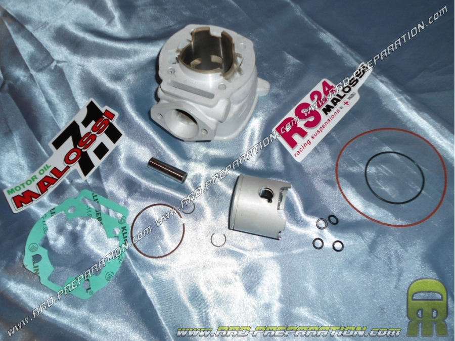 Kit cylinder / piston without cylinder head MALOSSI replica aluminum 80cc Ø50mm Derbi euro 3