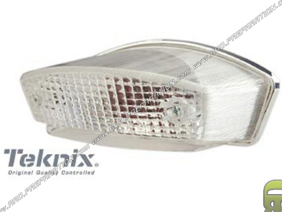 Rear light transparent TEKNIX for mécaboite and scooter (xps, x-limit, tzr, dt, xp6…)