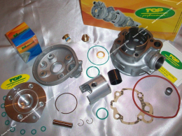 Kit TOP PERFORMANCES cast iron 85cc cylinder / piston / spare cylinder head for maxi kit on minarelli am6