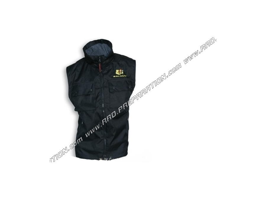 Gilet MALOSSI noir (taille au choix)