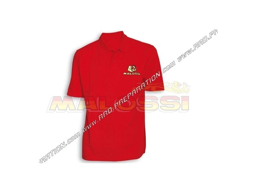 Polo MALOSSI rouge  pour homme (taille au choix)