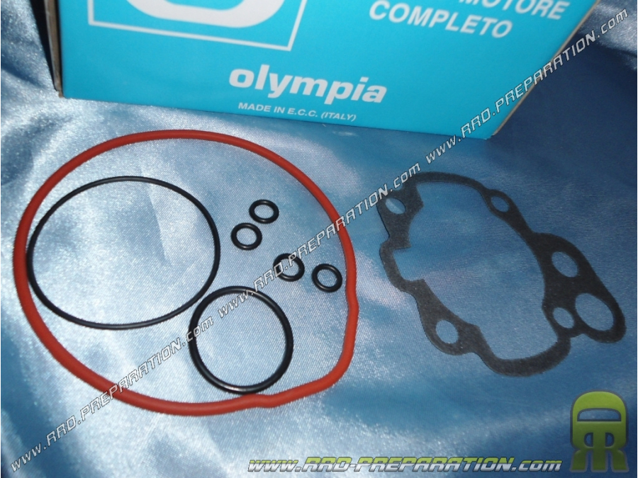 Pack joint OLYMPIA haut moteur origine et kit 50cc fonte sur minarelli am6